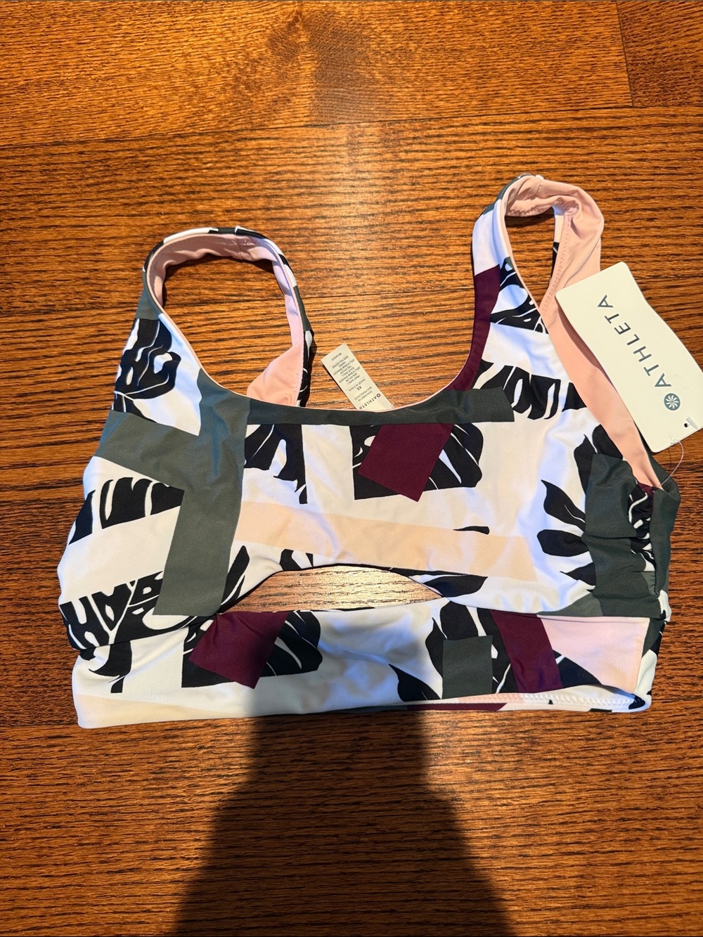 Athleta tropical geo reversible bikini